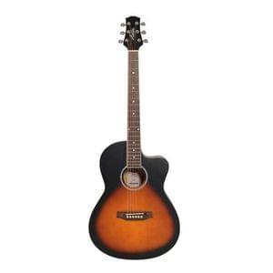 Ashton D10C Tobacco Sunburst Matt 39 Cutaway Acoustic Guitar